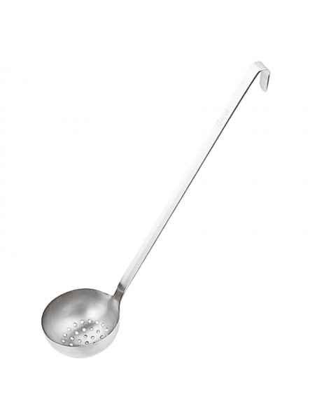 Половник кухонный перфорированный, D-12см, L-40 см, 0,5 л, нержавеющая сталь, Paderno. (11967-12)