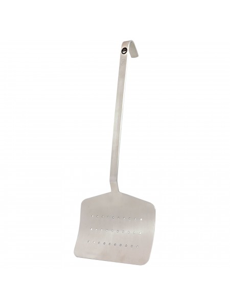 Лопатка перфорированная для рыбы, нержавеющая сталь, рабочая поверхность 10х16,5 см, общая L=40см, Paderno. (11985-34)