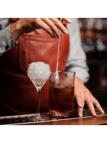 Ложка барная, 26 см, с вилкой, нержавеющая сталь, Henry. (12-025)