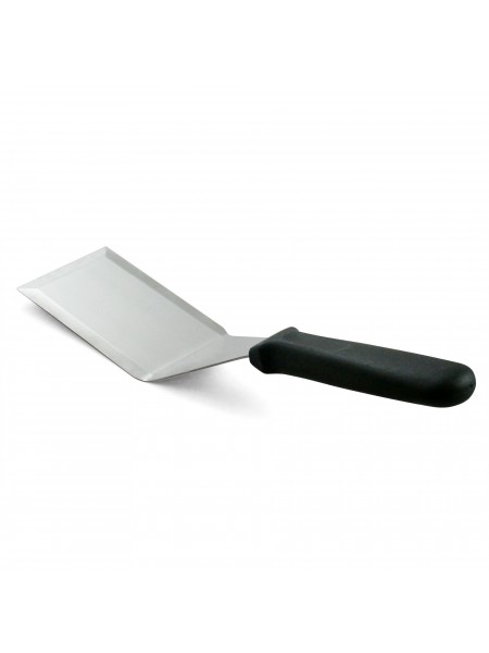 Лопатка кухонная, нержавеющая сталь, рабочая поверхность 11х7см, общ. L=29,5 см, пластиковая ручка, Henry. (12-036)
