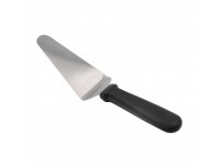Лопатка треугольная кухонная, металлическая, рабочая поверхность 12х6см, общая L=26см, пластиковая ручка, Henry. (12-041)