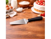 Лопатка треугольная кухонная, металлическая, рабочая поверхность 12х6см, общая L=26см, пластиковая ручка, Henry. (12-041)