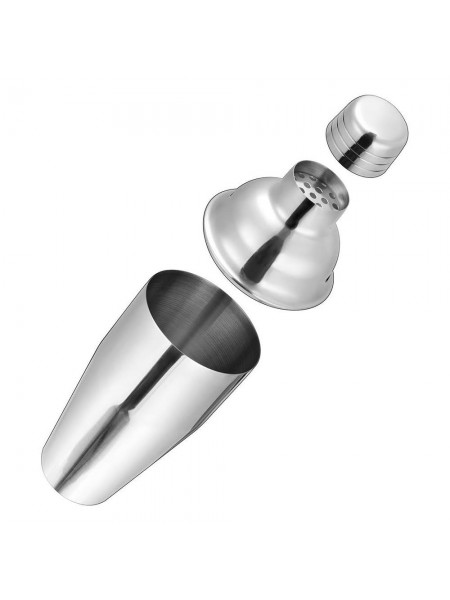 Шейкер барный для коктейлей, 550 мл, нерж.сталь, Henry. (12-042)