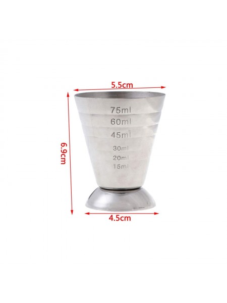Джиггер металлический для бара мерный, 75 мл, нерж.сталь, Henry. (12-083)