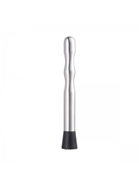 Мадлер барный для коктейлей, 23 см, нержавеющая сталь, пластик, Henry. (12-135)