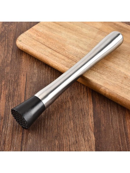 Мадлер барный для коктейлей, 20 см, нержавеющая сталь, пластик, Henry. (12-171)