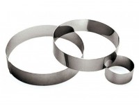 Кольцо для торта кондитерское, гарнира, 12х6 см, нержавеющая сталь, VTK. (120602)