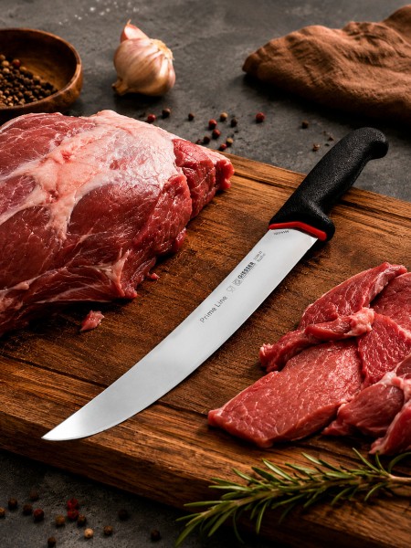 Нож обвалочный профессиональный, 22 см, для обвалки и разделки мяса, ручка PrimeLine, Giesser. (12200 22)