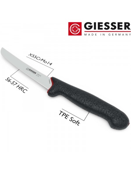 Нож обвалочный профессиональный 15 см, для обвалки и разделки мяса, ручка PrimeLine, Giesser. (12260 15)