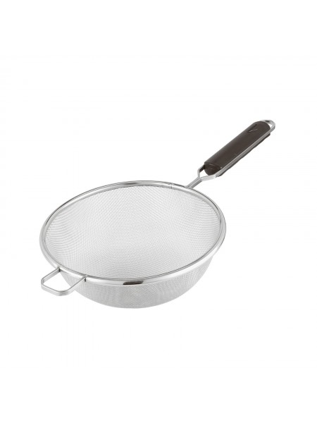 Сито кухонное поварское для просеивания муки, нержавеющая сталь, D-14 см, ручка 17 см, Paderno. (12622-14)