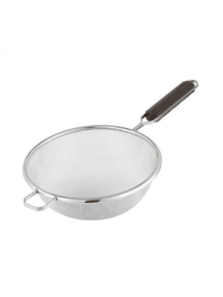 Сито кухонное поварское для просеивания муки, нержавеющая сталь, D-16 см, ручка 17 см, Paderno. (12622-16)
