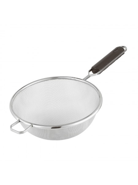 Сито кухонное поварское для просеивания муки, нержавеющая сталь, D-20 см, ручка 17 см, Paderno. (12622-20)