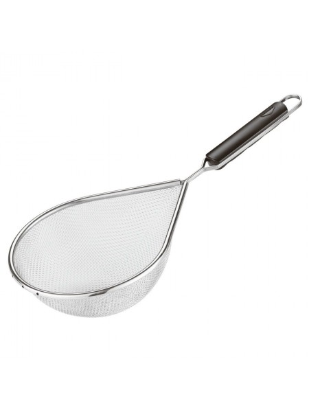 Сито поварское для процеживания, нержавеющая сталь, D-22х18см, пластиковая ручка 19 см, Paderno. (12630-22)