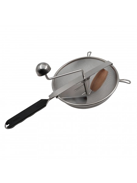 Сито протирочное для овощей, пюре, D-20 см, нержавеющая сталь, Paderno. (12638-20)