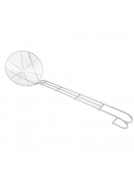 Шумовка большая кухонная сетчатая, D-16см L-40 см, нержавеющая сталь, Paderno. (12641-16)