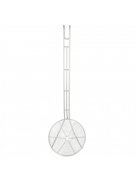 Шумовка большая кухонная сетчатая, D-16см L-40 см, нержавеющая сталь, Paderno. (12641-16)