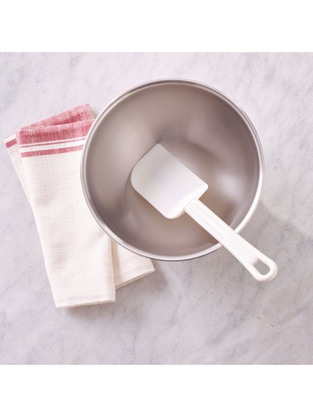 Лопатка кухонная, силиконовая, рабочая поверхность 8.5х5.5 см, общая L-25 см, выдерживает +220C, пластиковая ручка, Paderno. (12915-25)