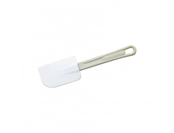 Лопатка кухонная, силиконовая, рабочая поверхность 11,5х7 см, общая L=28 см, выдерживает +220C, пластиковая ручка, Paderno. (12915-26)
