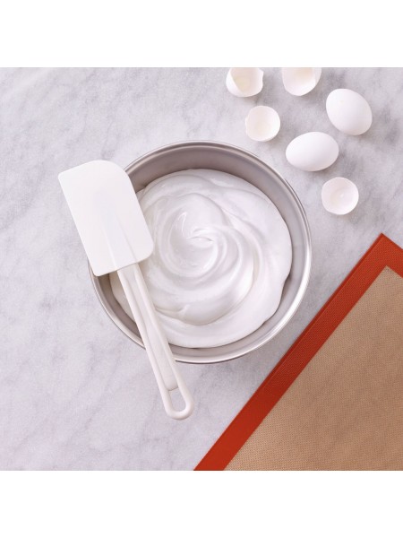 Лопатка кухонная, силиконовая, рабочая поверхность 10х6.5 см, общая L=35см, выдерживает +220C, пластиковая ручка, Paderno. (12915-35)