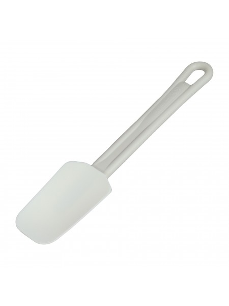 Лопатка кухонная, силиконовая, рабочая поверхность 9х5,5 см, общая L=25см, выдерживает +220C, пластиковая ручка, Paderno. (12916-25)
