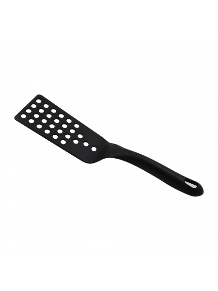 Лопатка поварская перфорированная, пластик, рабочая поверхность 13х6 см, общая L-29 см, выдерживает +220C, Paderno. (12921-01)