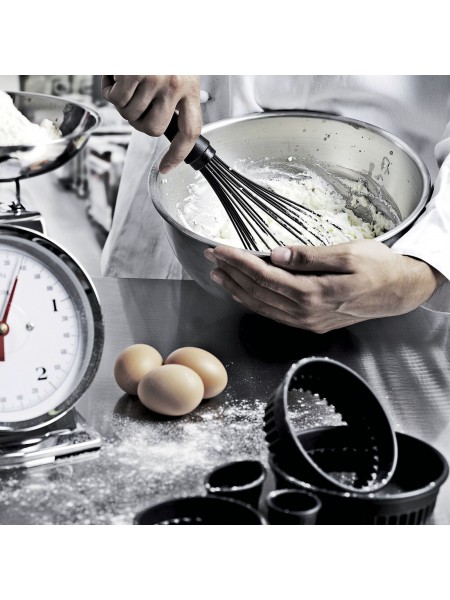 Венчик кухонный, 35 см, 8 спиц, нержавеющая сталь, с силиконовыми спицами, Paderno. (12926-35)