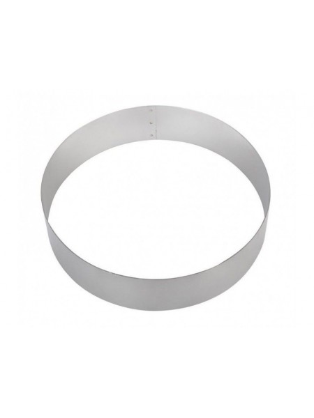 Кольцо для торта кондитерское, гарнира, 14х6 см, нержавеющая сталь, VTK. (140602)