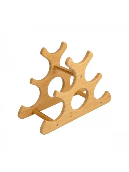 Подставка для винных бутылок, на 6 штук, бамбуковая, Катунь. (15-001900)