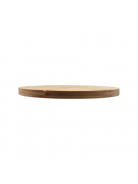 Сервировочная доска для пиццы с разметкой, бамбук, D-33, толщина 2 cм, Катунь. (15-006792)