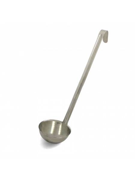 Половник для кухни профессиональный, D-9,8 см, 0,16 л, ручка 32 см, нержавеющая сталь, Катунь. (15-0085)