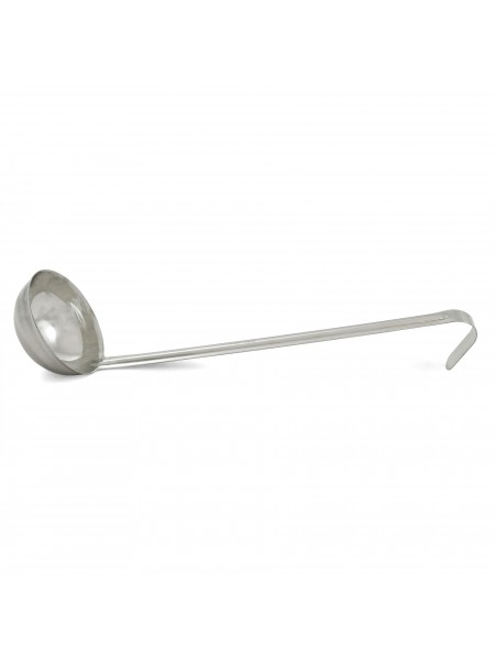 Половник для кухни профессиональный, D-9,8 см, 0,16 л, ручка 32 см, нержавеющая сталь, Катунь. (15-0085)