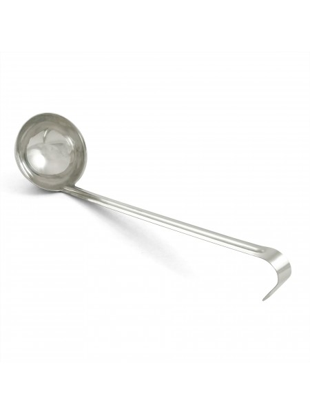 Половник для кухни профессиональный, D-9,8 см, 0,16 л, ручка 32 см, нержавеющая сталь, Катунь. (15-0085)