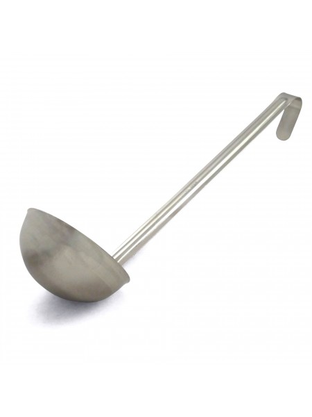 Половник для кухни профессиональный, D-9,8 см, 0,16 л, ручка 32 см, нержавеющая сталь, Катунь. (15-0085)