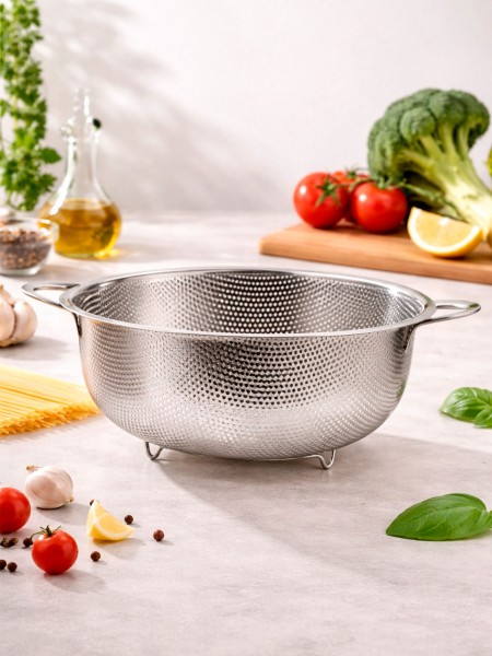 Дуршлаг кухонный, на ножках, D-22,5 см, нержавеющая сталь, Astell. (15-012731)