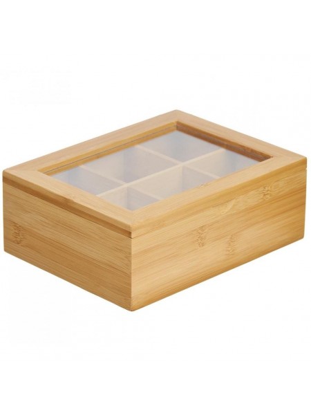 Коробка для чайных пакетиков, 21х16х7,5 см, бамбук, Катунь. (15-014181)