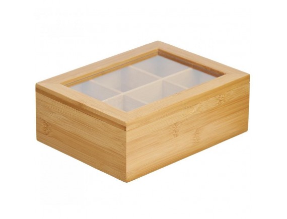 Коробка для чайных пакетиков, 21х16х7,5 см, бамбук, Катунь. (15-014181)