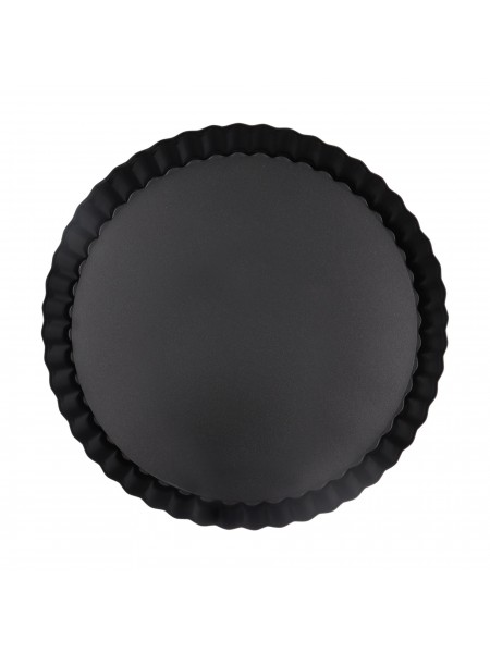 Кондитерская форма для выпечки со съемным дном, волнистый край, 24х3,5см, с антипригарным покрытием, Катунь. (15-015330)