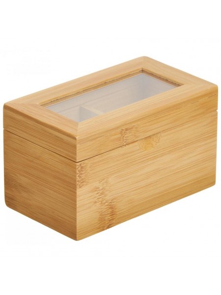 Коробка для чайных пакетиков, 14х8х8 см, бамбук, Катунь. (15-015886)