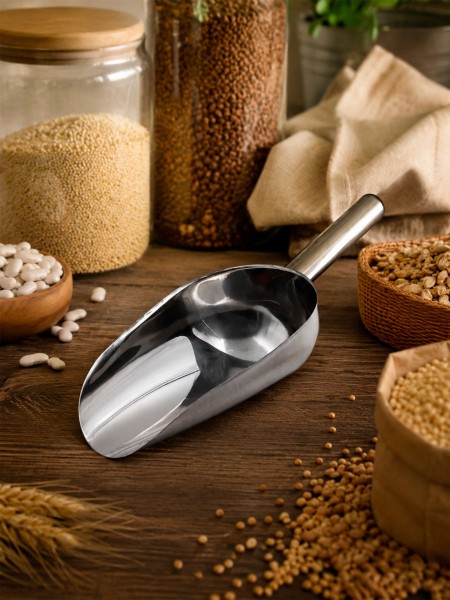 Совок для сыпучих продуктов 0,5 л, нержавеющая сталь, Astell. (15-017133)