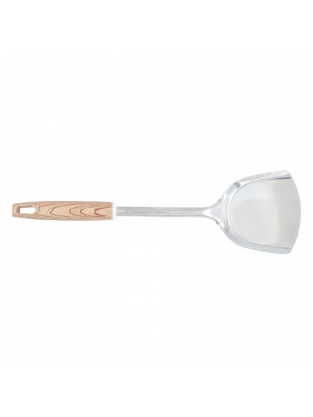 Лопатка поварская, нержавеющая сталь, рабочая поверхность 8,5х8,5 см, общая L 33,5 см, ручка пластик, Astell. (15-017348)