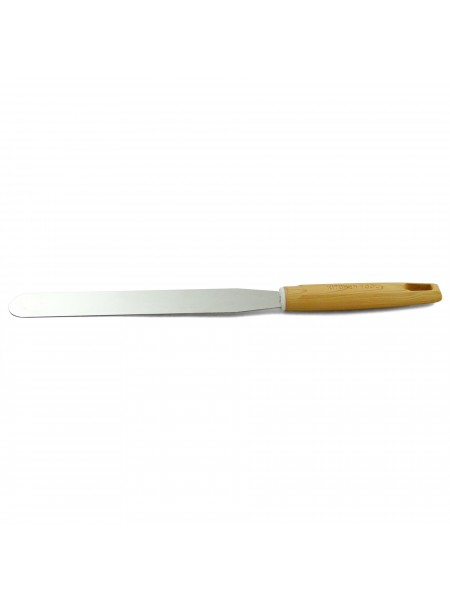 Лопатка для блинов, нержавеющая сталь, рабочая поверхность 20х3 см, общая L 32 см, ручка пластик, Astell. (15-017355)