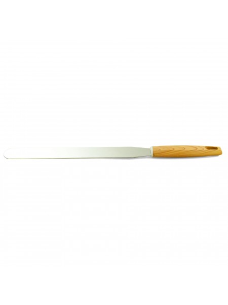 Лопатка для блинов, нержавеющая сталь, рабочая поверхность 25х3 см, общая L 37 см, ручка пластик, Astell. (15-017356)