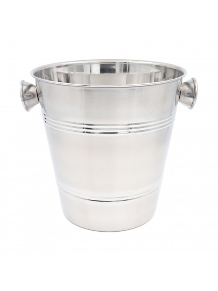 Ведро для льда, шампанского, 20,5х21 см, 4,2 л, нерж.сталь, Катунь. (15-020567)