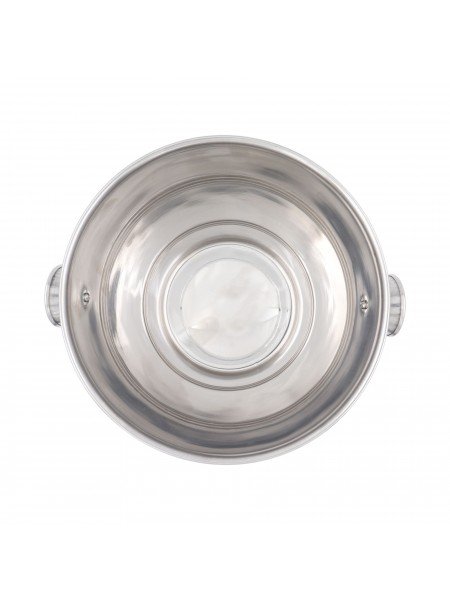 Ведро для льда, шампанского, 20,5х21 см, 4,2 л, нерж.сталь, Катунь. (15-020567)