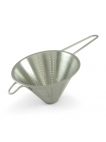 Дуршлаг конусный кухонный, с ручкой, D-14 см, нержавеющая сталь, Катунь. (15-020789)