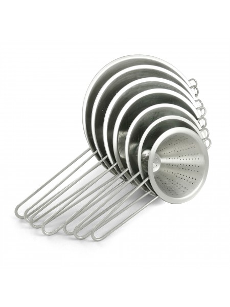 Дуршлаг конусный кухонный, с ручкой, D-16 см, нержавеющая сталь, Катунь. (15-020790)