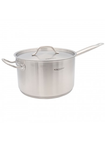 Сотейник 8 л, D-26 см, H-16 см, с крышкой, нержавеющая сталь, Катунь. (15-023675)