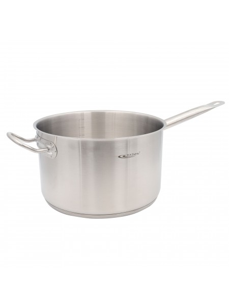 Сотейник 8 л, D-26 см, H-16 см, с крышкой, нержавеющая сталь, Катунь. (15-023675)