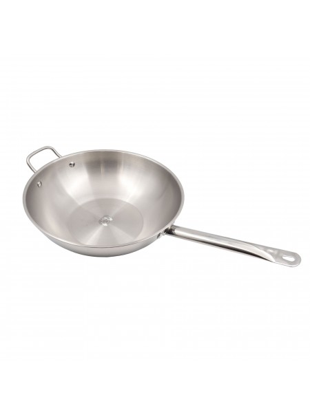 Сковорода Вок, D-34 см, H-10 см, нерж.сталь, Катунь. (15-032829)