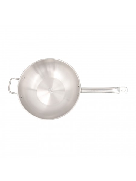 Сковорода Вок, D-34 см, H-10 см, нерж.сталь, Катунь. (15-032829)